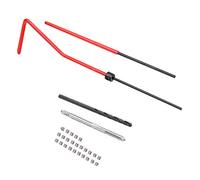 Brrnoo Kit de Réparation de Filetage, Kit de Réparation de Filetage M2,5x0,45 de Taraudage en Acier Inoxydable 30 Pièces de de pour Femelle