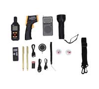 BRRNOO Kit D'équipement Portable pour Attraper des Fantômes, Outils Professionnels D'enquête Paranormale avec Compteur EMF, Enregistreur Vocal, Thermomètre, Boules de Chat éclairantes