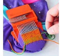 BRRNOO Kit d'outils pour une Fabrication Facile, Machine à Tricoter Conviviale avec Fonctionnalités de Conception et de Réparation (orangé doré #60)