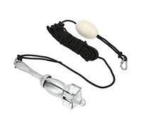 Brrnoo Kit Pliable à 4 Dents, 3, 5lb, avec Corde de 25 Pieds et Sac de Rangement, Marin Portable pour Kayaks, Canoës et Petites Embarcations