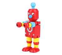 Brrnoo Kits de Construction en Bois pour Les Enfants, Activités pour Les Tout-Petits avec Son Conception Flexible Jouet de Robot en Bois Astrobot Jouet pour Les Garçons et Les Filles (Rouge)