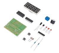 Brrnoo Kits d'horloge Numérique, avec Deuxième Fonction de Correction Kits d'horloge Numérique ' de Soudure électronique à 4 Chiffres