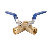 BRRNOO Laiton Robinet Diviseur de Jardin avec Poignée, Valve 3 4 Pouce pour