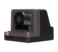 BRRNOO Lecteur de Cassettes avec Son Stéréo au Design Rétro, Modes de Lecture Multiples, Lumières d'ambiance LED, Haut-Parleur Portable pour Les Mélomanes Nostalgiques (Black)