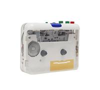 BRRNOO Lecteur de Cassettes, Lecteur de Cassettes avec Entrée AUX 3,5 Mm Cassette vers MP3 de USB Convertisseur MP3 CD Cassette de Musique Magnétophone pour PC Portable