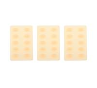 Brrnoo Lèvres 3D en Silicone, 3 Feuilles, Réutilisables, Légères, pour la Pratique du Maquillage, pour Débutants et Professionnels