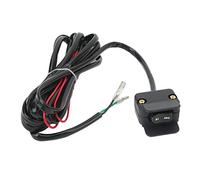 Brrnoo Ligne de Commande de Guidon, Interrupteur à Bascule de Treuil en Caoutchouc Métallique, Kit d'Interrupteur à Bascule de Treuil avec Accessoires pour Treuils WARN A2500 2.5CI