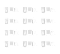 Brrnoo Lot de 12 Pots de Plantes à Arrosage Automatique de 5,1 Cm, Design Transparent à Double Couche avec Système D'évacuation de l'humidité et Lignes de Mesure Intégrées pour Petites (L)