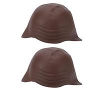 BRRNOO Lot de 2 Bonnets de Perruque élastiques en Latex Réaliste pour Cosplay, Déguisement D'Halloween, Enfants, Adolescents et Adultes (BROWN)