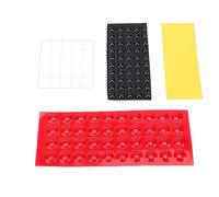 Brrnoo Lot de 200 Autocollants Tactiles en Silicone Surélevés avec Plusieurs Formes pour Personnes âgées Aveugles, Points en Braille Faibles