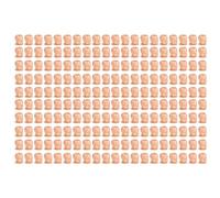 BRRNOO Lot de 200 Gobelets à Encre de Tatouage en Forme de Poupée, Base Plate de 20 Mm de Hauteur, Gobelets à Pigments de Couleur Idéaux pour les Tatoueurs, Poupée Amusante au Design, (couleur de