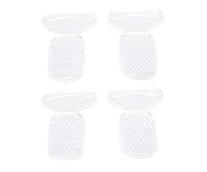 Brrnoo Lot de 4 Poignées de pour Chaussures Amples, Doublures de Coussin en Gel Antidérapant, Coussinets de Protection de avec Adhésif Antidérapant pour Bottes de Baskets à Talons Hauts (Transparente)