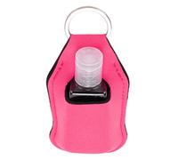 Brrnoo Lot de 40 Bouteilles de Voyage avec Mini Pochette Porte-clés Rechargeable, Bouteilles Anti-fuite de 30 Ml avec Sacs de Rangement pour Désinfectant pour les Mains, Lotion (Rose rouge)