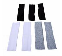 BRRNOO Lot de 7 Bandeaux de Sport Extensibles, élastiques, pour Yoga, Course à Pied, Entraînement, Antidérapants, Absorbant la Transpiration, pour Femmes et Hommes, Noir, Blanc, Gris
