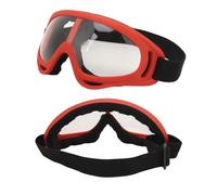 Brrnoo Lunettes de Ski PC, Protection Transparente, Bandeau Réglable, Lunettes de Snowboard pour Hommes et Femmes, Sports de Plein Air (Cadre rouge)