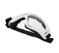 Brrnoo Lunettes de Ski PC, Protection Transparente, Bandeau Réglable, Lunettes de Snowboard pour Hommes et Femmes, Sports de Plein Air (cadre blanc)