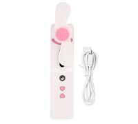Brrnoo Machine à Brumisation Hydratante Portative avec Ventilateur, Atomiseur à 2 Vitesses, pour Usage Extérieur (PINK)