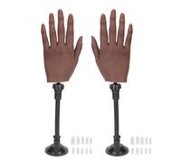 Brrnoo Mains D'entraînement en Silicone, Modèle D'articulation Flexible | Modèle de Main de Formation de Manucure Nail Art pour une Utilisation en Salon à Domicile
