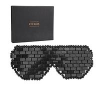 Brrnoo Masque pour les yeux en Jade naturel, masque rafraîchissant et apaisant avec pierres précieuses, masque de sommeil, Relaxation chaude et froide, soins pour les yeux