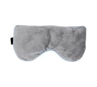 BRRNOO Masque pour les Yeux Micro-ondable, Sangle Réglable Douce et Réutilisable, Soulage la Fatigue Oculaire, Compresse Chauffante Grise avec Tissu en Peluche pour un Soulagement