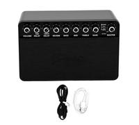 Brrnoo Mini Amplificateur de Guitare sans Fil Bluetooth, avec Batterie Rechargeable USB C et Batterie 3000 MAh pour Une Pratique Portable et Une Lecture Silencieuse au Casque