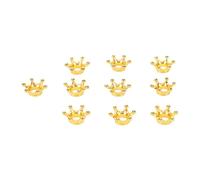 Brrnoo Mini Couronne Petite Couronne Pendentif Breloque en Alliage 3D Perle Galvanisée Finition Polie Trou Central pour Collier Bracelet Porte-clés Vêtements Sacs Décoration de la Maison (