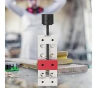 Brrnoo Mini étau à Pince Plate en Aluminium CNC 50 Mm, Tige Filetée de Précision, Surface Oxydée pour établi de Table, avec étau Plat CNC, Plat, Pince Plate