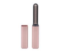 BRRNOO Mini Fer Plat Fil Rechargeable par USB 15S à Chauffage Rapide, Petit Lisseur pour Frange, Coiffure Courte, Céramique or Rose 5,51 Pouces (Or Rose)