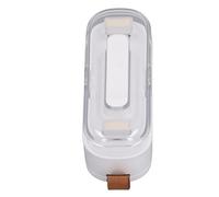 Brrnoo Mini Scelleuse de Sacs, Machine à Sceller Sous Vide Portable avec Cutter, sans Préchauffage pour Chips, Biscuits, Collations, Alimentée par 2 Piles AA pour les Voyages en Cuisine (WHITE)