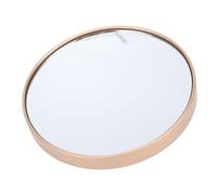 Brrnoo Miroir de vanité Grossissant 30x, Maquillage de Voyage, Cosmétique avec Ventouse Imperméable Antidérapante pour Le Rasage à la Maison (Gold)