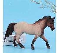 Brrnoo Modèle de Cheval en Plastique, Jouet de Divertissement éducatif pour Enfants, Modèle de Figurine de Cheval Idéal pour la Collection et la Décoration (Cheval Blanc du Tennessee)