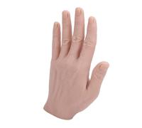 BRRNOO Modèle de Main Masculine en Silicone, Simulation Pliable, Main Artificielle pour la Pratique de la Peinture, Accessoires de Festival (gauche)