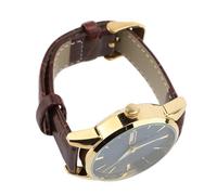 Brrnoo Montre à Quartz Lumineuse pour Hommes, Affichage de la Date, étanche à 30m, Bracelet en Cuir PU, Montre-Bracelet d'affaires pour Le Bureau, Les événements Formels, Les Loisirs (Cadran Bleu)