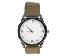 Brrnoo Montre à Quartz pour Hommes et Femmes étudiants, Cadran Transparent, Aiguilles Audacieuses, Bracelet en Cuir Souple, Choix élégant, Montre Minimaliste, avec Style et praticité, (Vert OD)