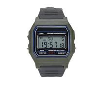 Brrnoo Montre de Sport Numérique Rétro-éclairage LED Chronomètre Alarme Compte à Rebours Résistant à l'eau Légère avec Affichage de la Date et de la Semaine Double Heure (Vert)