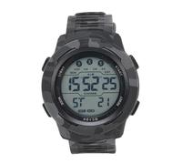 Brrnoo Montre de Sport pour Hommes, Affichage LED Numérique, avec Alarme, Chronomètre, Rétro-éclairage, Conception de Camouflage d'eau 12 Heures, pour Les Activités Intérieures et (Black)