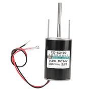 Brrnoo Moteur à Courant Continu, 12 / 24V 150W Moteur ÉLECTRIQUE BROSTE Haute Vitesse DC CW/CCW Rotation, Copper STATOR WINDINGS FORTUSE Fonctionnement, pour Les Générateurs de Bricolage et
