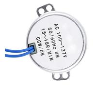 Brrnoo MOTEUR SYNCHRONE MOTORÉDUCTEUR ÉLECTRIQUE POUR VENTILATION D'ÉTAGÈRE CCW AC 100-127V 4W (15-18 tr/min)