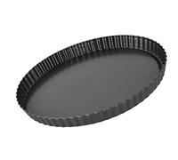 Brrnoo Moule à, Moule à Quiche, Plat de Cuisson Antiadhésif en Acier au Carbone avec Fond Amovible, pour, Gâteaux et Quiches ([Épaissi] Assiette à à fond vivant de 10)