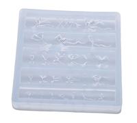 Brrnoo Moule à Ongles 3D, Silicone Flexible Réutilisable pour L'artisanat en Résine, avec une Transparence élevée et une Résistance à la Chaleur pour le Nail Art, la Fabrication de (Tapez B)