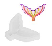 Brrnoo Moule en Silicone Queue de sirène, Pendentif Artisanat Bricolage, pour Moule à Chocolat Fondant pour la décoration de gâteaux, chocolats, Bonbons, etc.pour Anniversaire ou thème Marin