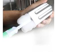 BRRNOO Moules à Glaçons en Acier Inoxydable, Moule à Bâtonnets de Crème Glacée avec 100 Porte-bâtons, 10 à Glace en Acier Inoxydable, Sucettes pour Cake Pop Ice Pop Cakesicles (tête ronde)