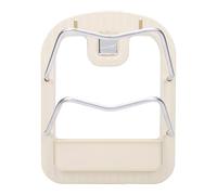 Brrnoo Organisateur de Couvercle de Casserole Mural, Support Mural pour le Rangement de la Cuisine avec Bac D'égouttement Amovible, Support Adhésif sans Perçage pour Murs à Carreaux (Blanc crème)