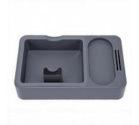 Brrnoo Organisateur pour Accessoires à café et Station de Tassage, avec Bac à Marc Amovible, pour Porte-filtres de 51 Mm, 53 Mm et 58 (GRAY)