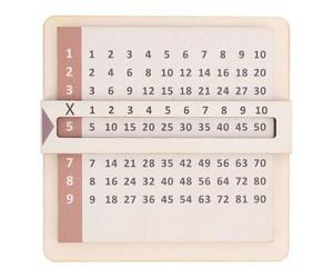 Brrnoo Outil Mathématique Slide and Learn Multiplication Grids avec Fenêtre de Visualisation pour S'exercer aux Tables de Multiplication de 1 à 10 - Normes du Tronc Commun-Beechwood