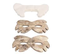 BRRNOO Papier pour Masque Facial, 100 Masques pour les Yeux et 100 Masques pour les Joues, Fins et Doux, Jetables avec Ouvertures pour les Yeux Prédécoupées, pour les Soins de la Peau