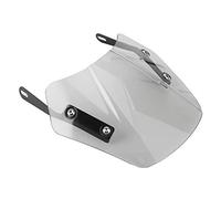 BRRNOO Pare-brise de Moto, Pièces de Moto Pare-brise de Vélo avec Support de Montage Écran de Déflecteur de Vent de de Universel pour Montage de de 5 à 7 Pouces (GRAY)
