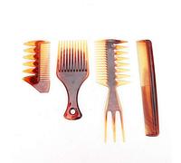 Brrnoo Peigne Coiffant Huile à Dents Larges, Cinq Doigts Simulés, pour Salon et Usage Domestique (Succinite)