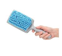 BRRNOO Peigne de Cheveux à Séchage à Séchage Super Absorbant Microfibre Massage Brosse à Cheveux Serviette à Cheveux Brosse Voluminante du Cuir Chevelu pour les Cheveux épais avec (BLUE)
