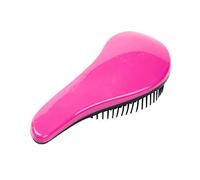 BRRNOO Peigne Démêlant Douche Brosse à Cheveux Poignée Lisse Brosse Flexible Salon de Coiffure Style Dompteur pour Hommes Femmes Enfants Violet Vert Rose Bleu 15x6.5x4 Cm (Rosé)